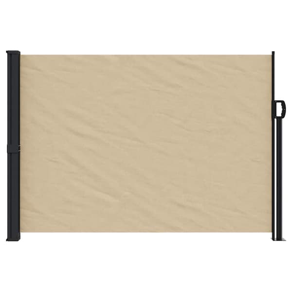 vidaXL Utdragbar sidomarkis beige 140x600 cm