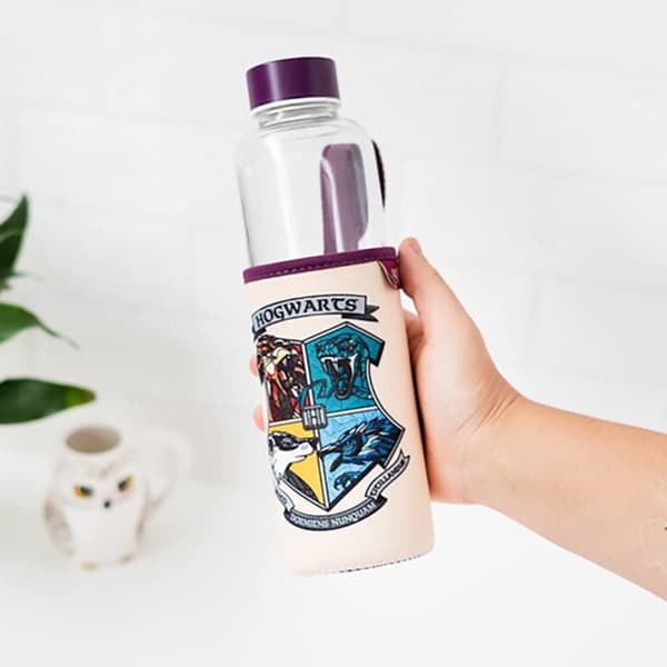 Harry Potter - Glasvattenflaska 500 ml (Hogwarts)