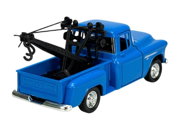 WELLY OLD TIMER 1955 CHEVY STEPSIDE BORRELASTBIL BLÅ 1:34 43765
