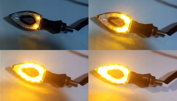 LED Motorcykel Flydende Blinklys Blinklys Scooter Quad ATV