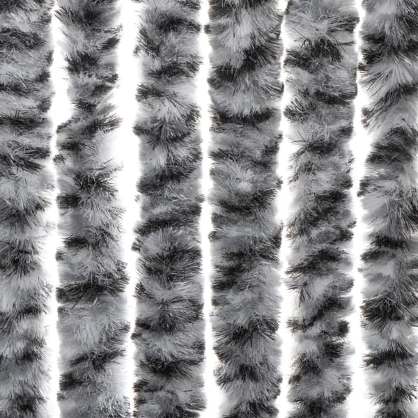 vidaXL insektnet, grå, sort og hvid, 100x200, chenille