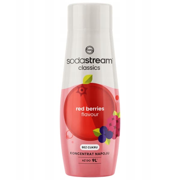 Set med 2 Sodastream Orange Zero + Röda Bär-koncentrat