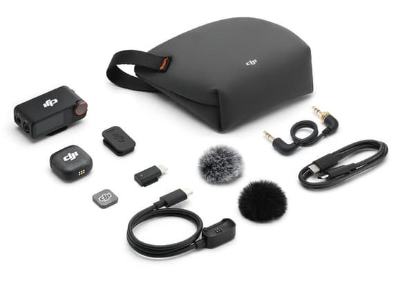 DJI Mic 3 trådløst mikrofonssystem (1TX + 1 RX) Sort