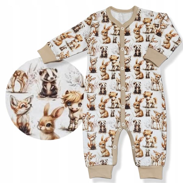 Rompers 110 napit onesie pitkähihainen pyjamat kaniineilla