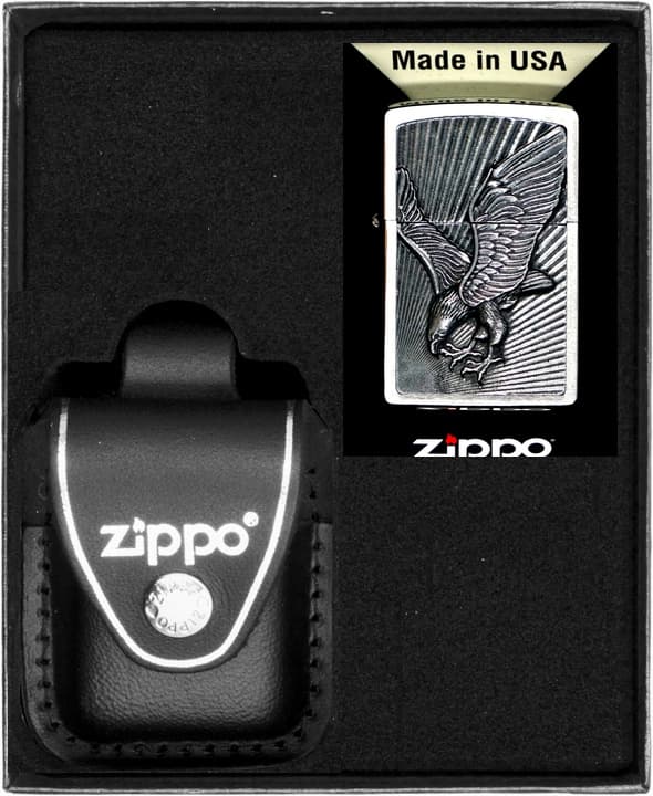 Zippo Eagle Emblem Lighter Gavesæt nr. 3