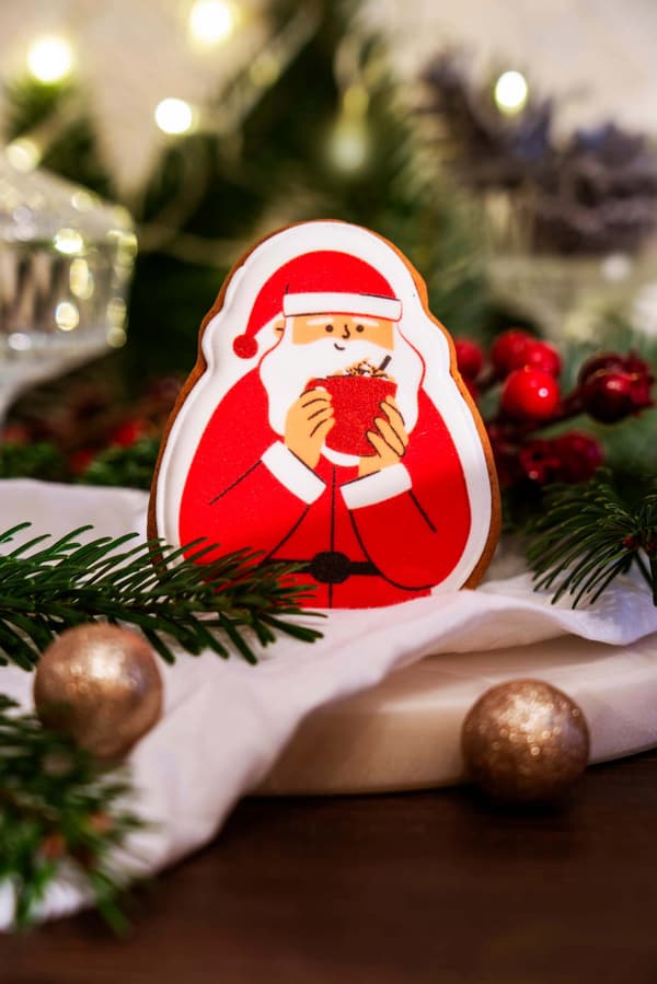 Presentask Julklapp för Sankt Nikolaus Kaffe Pepparkaka Te Låda
