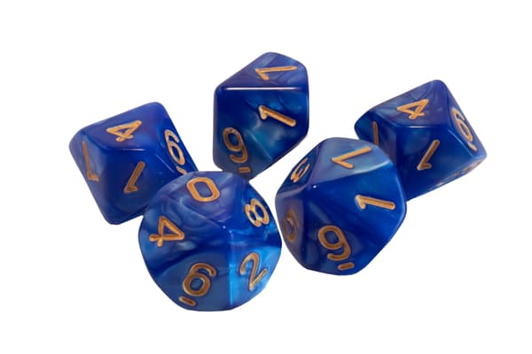 RPG-terninger "Forlad Titanic" Ti-sidede D10-terninger 0-9