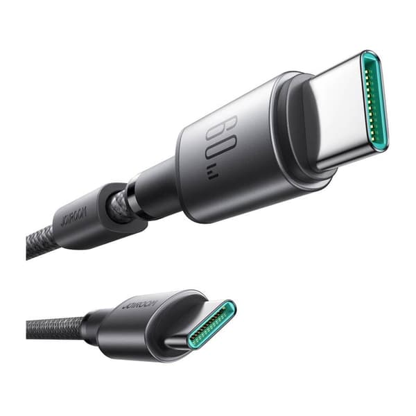 Joyroom S-A50 USB-C - USB-C-kaapeli, 60W, 1.2m Harmaa