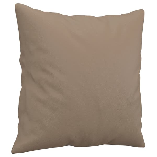 vidaXL Kuddar, 2 st, Cappuccino, 40x40 cm, Konstläder