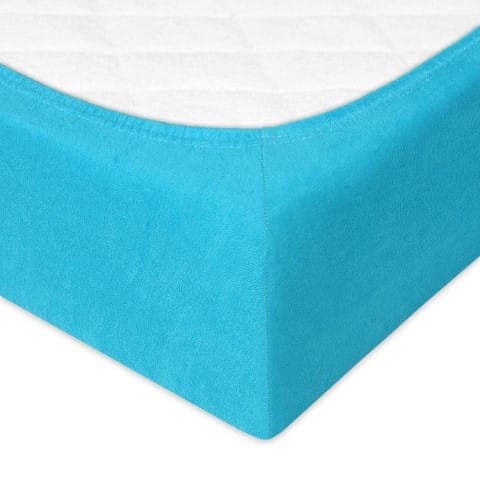 Frottélagen med elastik PREMIUM 70x140x10 Blå