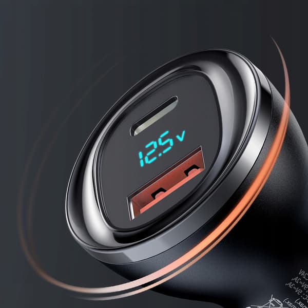 MCDODO KRAFTFULL SNABB BILLADDARE 2X USB USB-C 95W LED