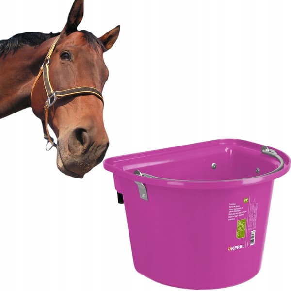 Fodertrug med slynge og sløjfe, 12 l foderautomat, BEAUTIFUL PINK Kerbl