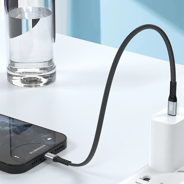 Dudao L10P Lightning - USB-C PD 20W Kabel 0,23m - Sort