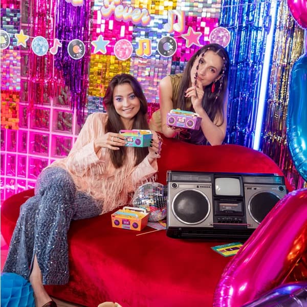 Chips Boxar Chips Snacks Retro Disco 80-talsfest Födelsedag 3 st