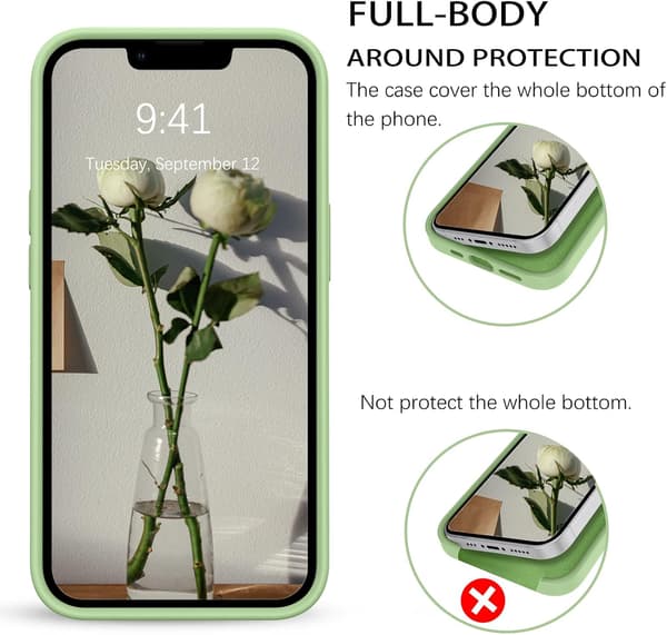 APPLE IPHONE 13 PRO VIHREÄ SILIKONIKUORI