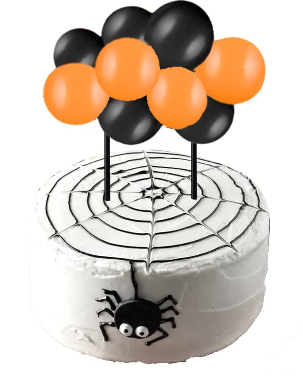 Halloween ilmapallo koristetappi musta ja oranssi