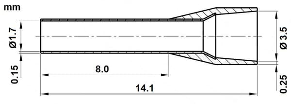 KABELMØFTE TUL-1,5/8/DIN-B*P100