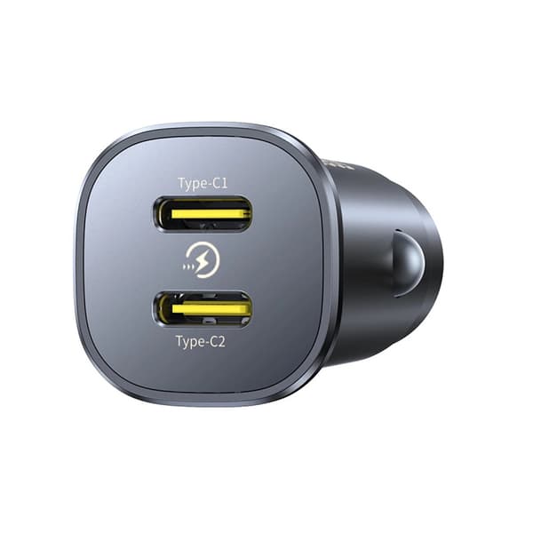 Baseus GoTrip 2 x USB-C 30W Billaddare - Svart