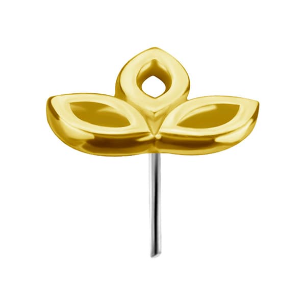 Dekorativ mutter i 18K guld - guld - GD18K-036