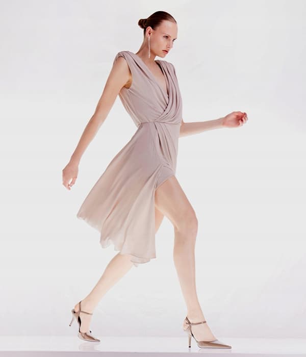 Karen Millen Beige Midikjole TIL Store Størrelser L B1C