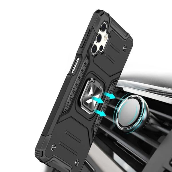 Wozinsky Ring Armor Hybridskal + Magnethållare Samsung Galaxy A73 Silver