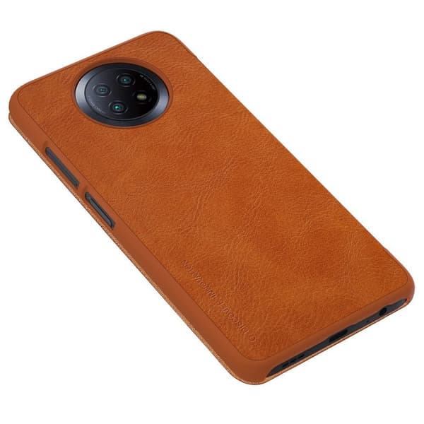 Nillkin Qin læderetui til Xiaomi Redmi Note 9T 5G brun