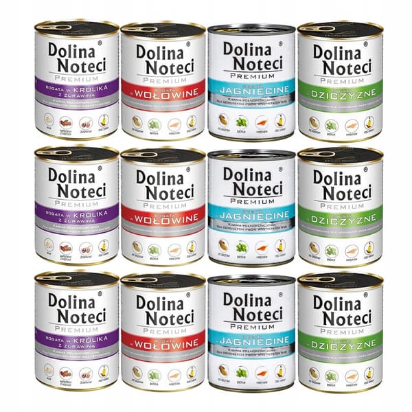 Dolina Noteci Premium våtfoder för hundar med blandade smaker 12x800g