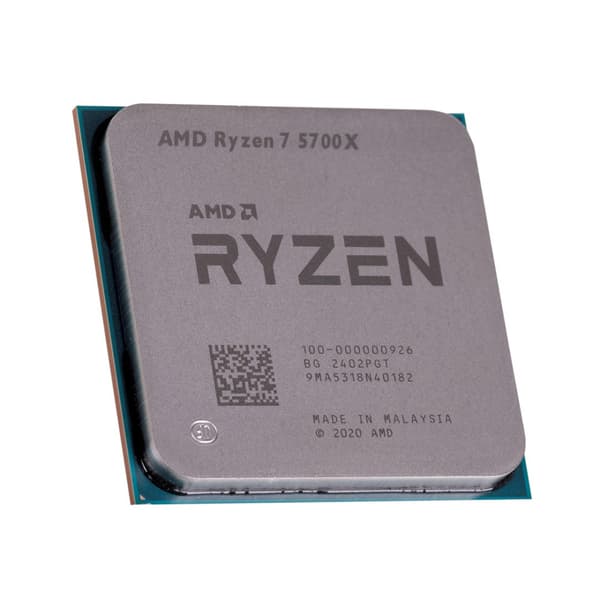 AMD Ryzen 7 5700X TRAY-processor, 8 kerner, 16 tråde, 3,4 GHz