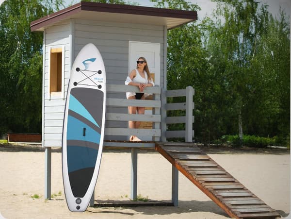 HYDRO STAR SUP BOARD HELLO PLUS TIL SVØMNING, OPPUSTELIG, BLÅ 320 cm