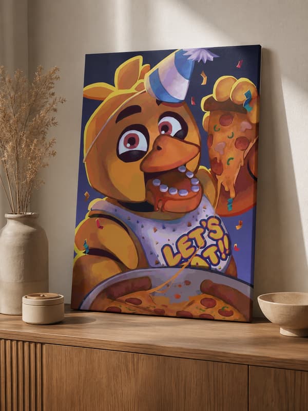 Målning med siffror med ram Chica FNAF 40x50 cm