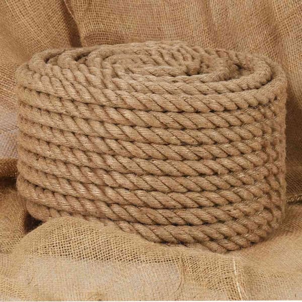 vidaXL Rep, 100 % jute, 20 mm, 100 m