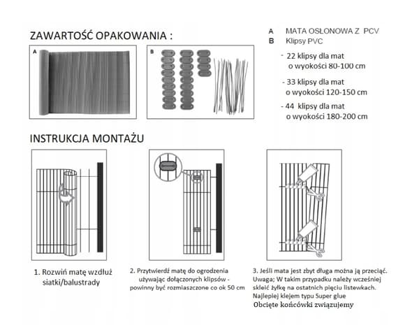 DUBBELSIDIGT PVC-BARKONGMATTA 1,2x3m, bambu