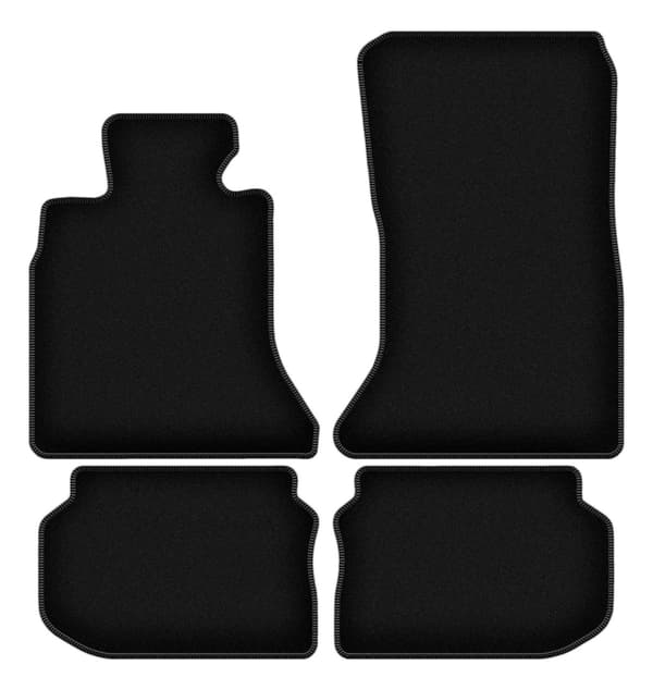 BASIC sorte velourmåtter til: BMW 5 F10 sedan (2010-2013)