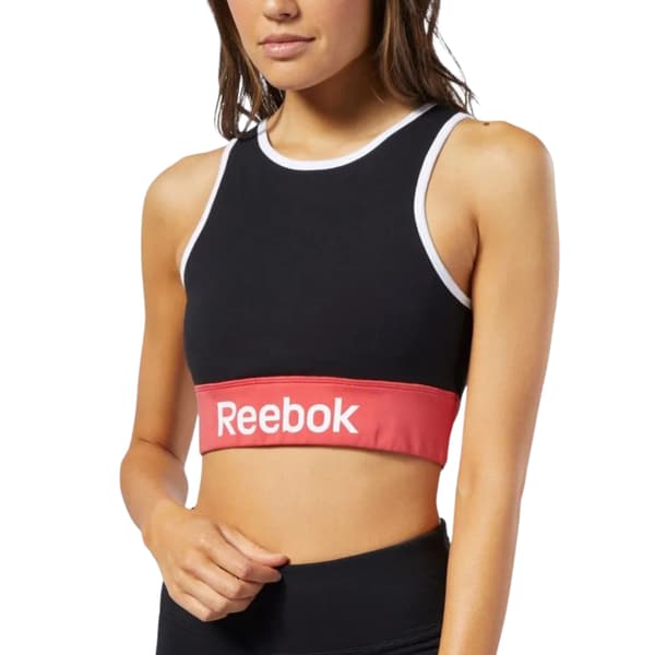 REEBOK Linear Logo Cotton L dame crop top