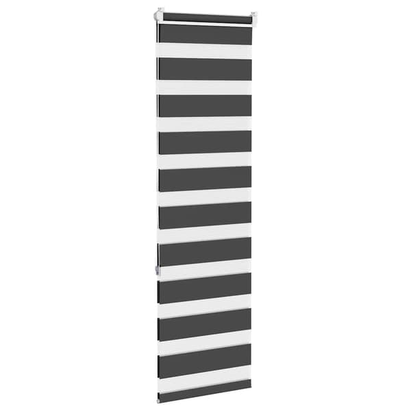 vidaXL zebrarullegardin, sort, stofbredde 35,9 cm, polyester