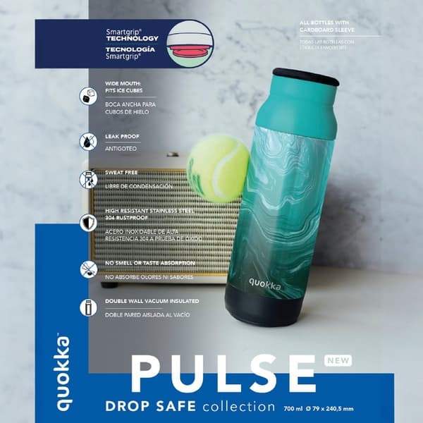 Quokka Pulse - 700ml Støbsikker Termokande i Rustfrit Stål (Magnolia)