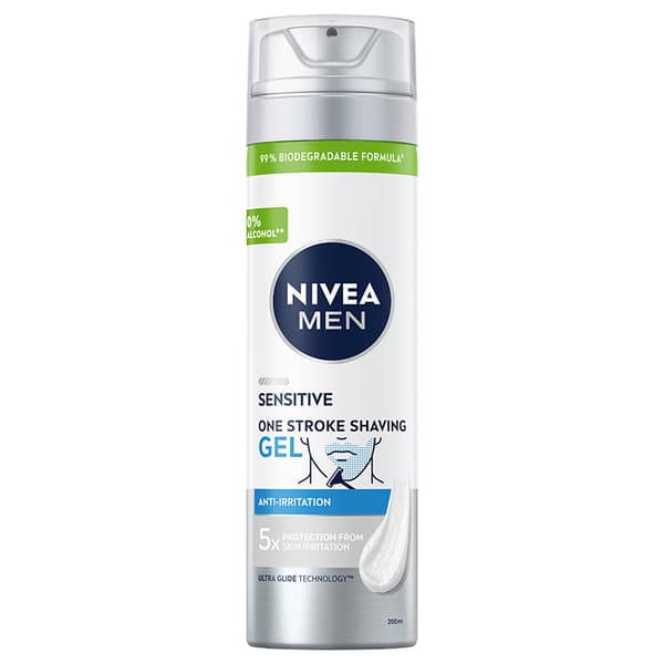 NIVEA Sensitive parranajogeelit 3 päivän parta 200 ml