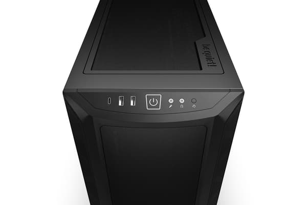 ole hiljaa! Shadow Base 800 musta Midi-tornitietokoneen kotelo