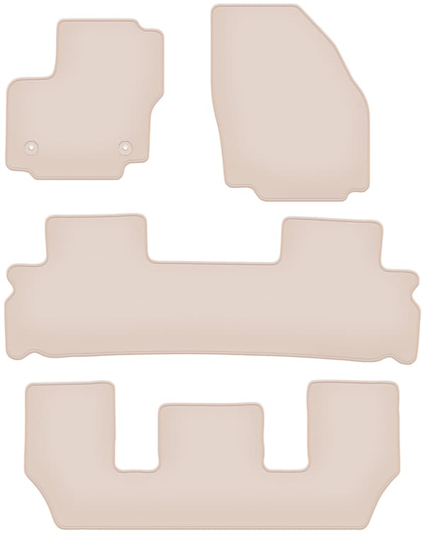 bilmåtter premium beige til Ford S-MAX MK1 FL 7-sæders 2012-2015