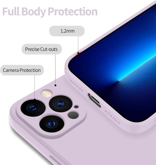 ETUI TIL APPLE IPHONE 13 PRO MAX LILLA PASTEL 2X HÆRDET GLAS