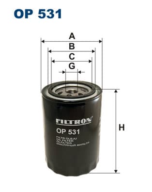 ÖLJYNSUODATIN OP531 FILTRON