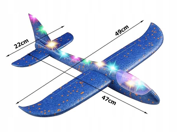 GAB FLYGPLAN LED 47 blått