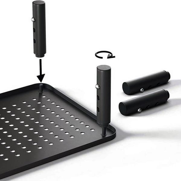 NANKIN sort laptop skærmstativ + skuffe