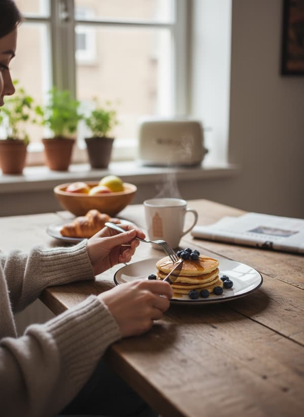 FRUKOSTTALLRIK OCH EFTERRÄTTSTALLERK Ø19,5 CM KERAMISK SERVERINGSTALLERK