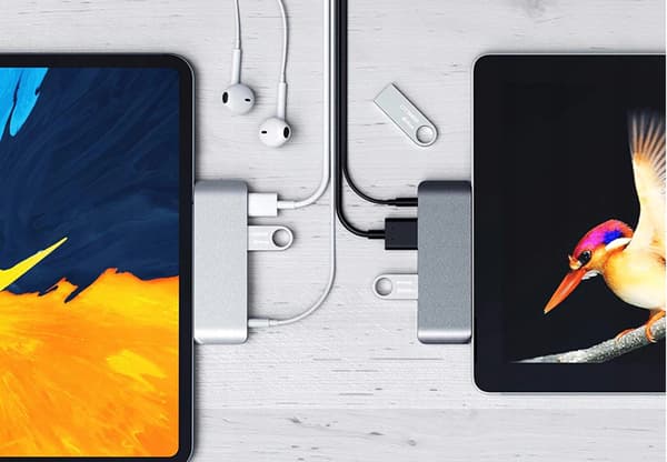 4in1 HUB USB-C 3.0 HDMI 4K JACK -sovitin iPad Prolle