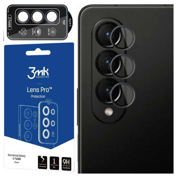Samsung Galaxy Z Fold4 - 3mk Linsebeskyttelse Pro Sort