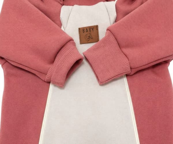 Jumpsuit til piger 68 TO lynlåse tolags overgangsbluse BEIGE