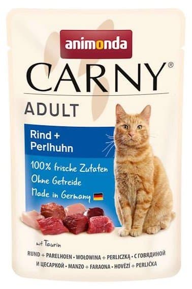Animonda Kat | Carny | Kattefoderpose 85g - Perlehøne oksekød 85g