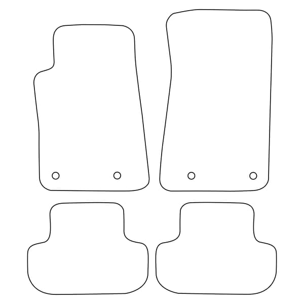 [BLM]CH005 Sort - Velourmåttesæt til Chevrolet Camaro V 2006-2015 - Sorte detaljer
