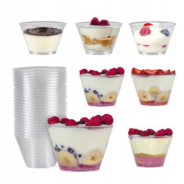KOPPAR OCH BEHÅLLARE FÖR EFTERRÄTTER 150 ml 24 st. TULI-koppar för snacks